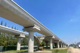 关注！17号线西延伸工程东方绿舟站接驳段桥梁工程施工圆满完成图片