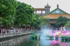 广州宝墨园：娇艳荷花“抢鲜”看！图片