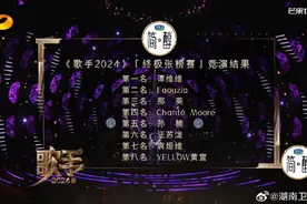 谭维维第一！《歌手》第八期终极张榜赛竞演结果公布图片