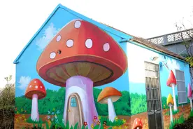 山亭：“乡村壁画”扮靓美丽乡村图片