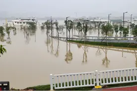 北江洪峰今天12时通过清远市区段图片