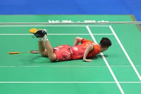 翁泓阳晋级中国羽毛球公开赛男单四强图片