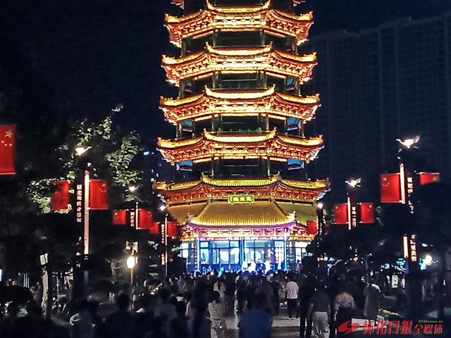 世界那么大 好想来怀化 | 月满鹤鸣洲 地标夜游盛宴点亮双节假期