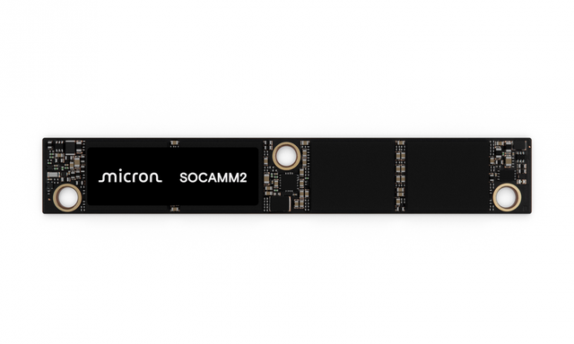 美光正式送样业界高容量 SOCAMM2 模组，满足 AI 数据中心对低功耗 DRAM 的需求