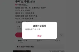 辛巴账号直播功能被封图片