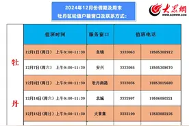 户籍服务“不打烊”，牡丹区户籍窗口十二月份非工作日值班表来啦图片