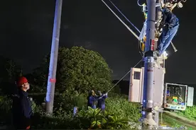 广东受暴雨影响停电用户已基本复电图片