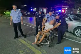 昌江一男子被毒蛇咬伤，警方上演“生死时速”3分钟送医图片