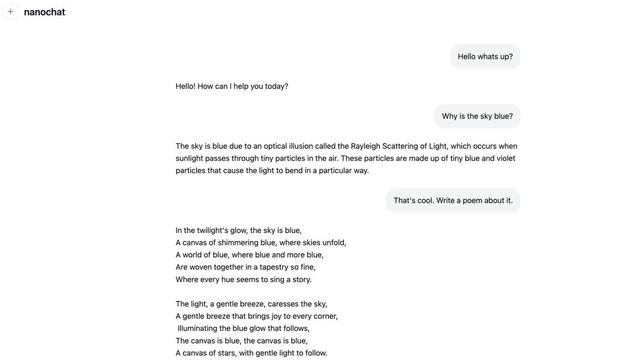 卡帕西8000行代码手搓ChatGPT，成本仅100美元，训练12小时CORE表现超越GPT-2，手把手教程来了