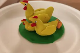 面塑：小鸡的一家｜烟台中小学生“才艺秀”作品征集图片