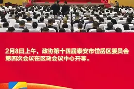 政协第十四届泰安市岱岳区委员会第四次会议开幕图片