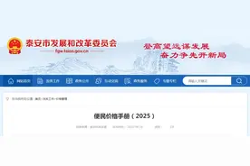 泰安公布最新收费标准！涉及教育、停车、水气热电价格…图片