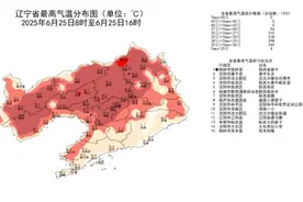 6月25日沈阳市康平县最高气温达39.5℃！图片