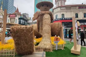 8米高的巨型稻草人现身昆明南亚风情园图片