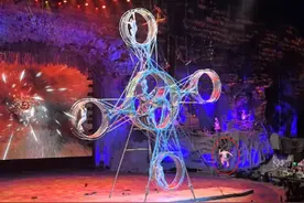 马戏表演时一演员从“魔幻火轮”摔下 长隆国际马戏团回应：演员已就医，没大问题图片