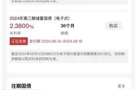 秒光！新一轮电子式储蓄国债今日正式开卖，销售火爆图片