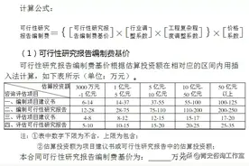 全过程工程咨询咨询服务费取费标准图片
