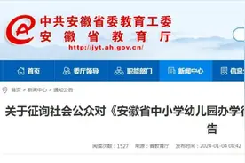 安徽省教育厅最新公告！图片