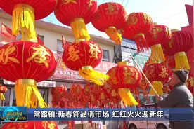 蒙阴县常路镇：新春饰品俏市场 红红火火迎新年图片