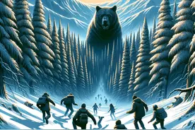 梦见：被一只巨大的熊伏击，是什么意思图片