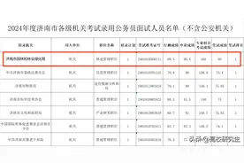 山东2024省考面试名单出炉，申论大神考出90.5分，第二名直接放弃图片