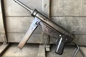 国产版M3黄油枪，沈阳兵工厂生产的民36式冲锋枪-三七式冲锋枪图片