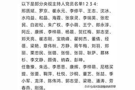 终于有人把“央视主持人党员名单一览”，整理出来了，收藏看看图片