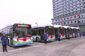 清徐汽车站⇋太原南站，太原市首条氢能公交示范线开通运行图片