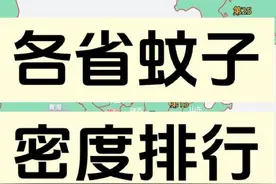 各省蚊虫密度排行榜，内蒙湖北青海高居前三，江西排名中等，湖北老表无短板！#江西 #湖北 #蚊子 #夏天 #各省知多少视频封面