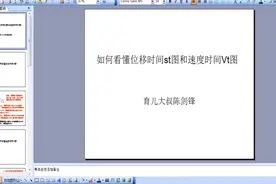 高中物理：大叔带你读懂St图和Ⅴt图。视频封面