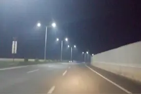 邯郸到武安快速路灯火辉煌