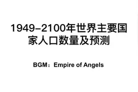 未来的全球人口会减少吗？看下1949年至本世纪未世界人口变化趋势视频封面