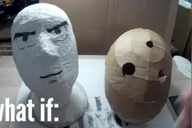 牛人用纸板自制火影忍者宇智波带土面具，看看制作过程！视频封面