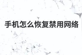手机怎么恢复禁用网络视频封面
