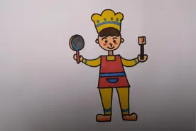 少儿简笔画—可爱的大厨师！视频封面