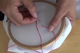 扣眼针刺绣法刺绣草莓，衣服缝补可用，效果非常好视频封面