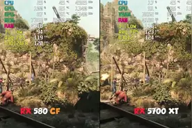 RX 580（8G）交火 vs RX 5700XT    显卡游戏性能测试对比