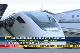 穗深城际铁路开通运营，收好这份搭乘攻略