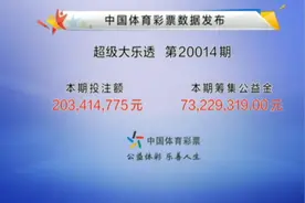 相约体彩-中国体育彩票 第20014期 开奖直播