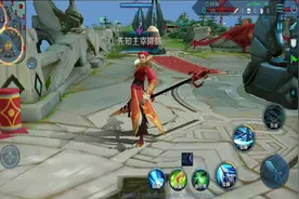 王者韩信鼠年皮肤的3D视角展示 仰视的倒地动作很干脆