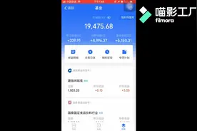 支付宝基金一天收益+339.91，需要多少本金？视频封面