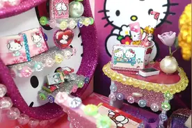 DIY迷你娃娃屋房间-Hello Kitty房间装饰视频封面