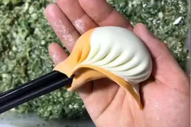 老鼠饺子这样包好看纹路又多的，看看这个手法简单易学的