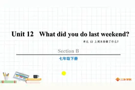 人教版七年级英语下册Unit12B视频封面