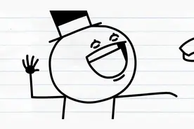 铅笔人创意涂鸦：铅笔友和小朋友打招呼，笑的好开心啊视频封面