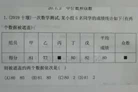 人教版（八年级下册）20.1平均数与众数中考题解析视频封面