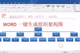 WORD教学，人事必备的技巧，一键生成组织结构图