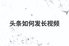 头条如何发长视频