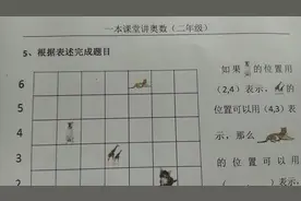 二年级数学方位问题，根据位置填“坐标”视频封面