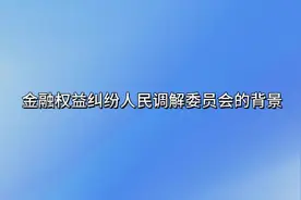金融权益纠纷人民调解委员会的成立背景。 #金融 #人民调解委员会视频封面